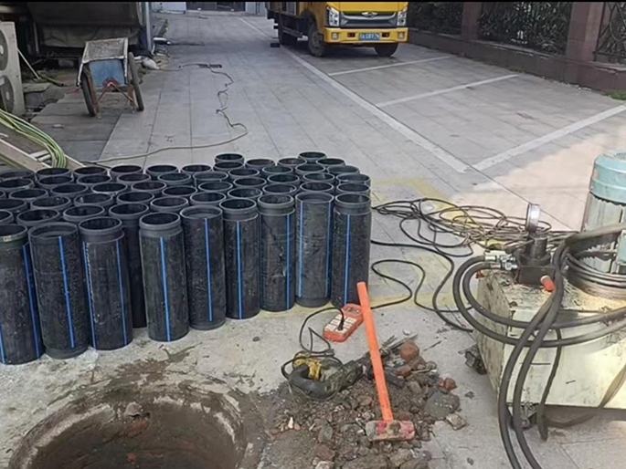 利国镇PE置换管厂家 DN315置换管 非开挖管短管置换